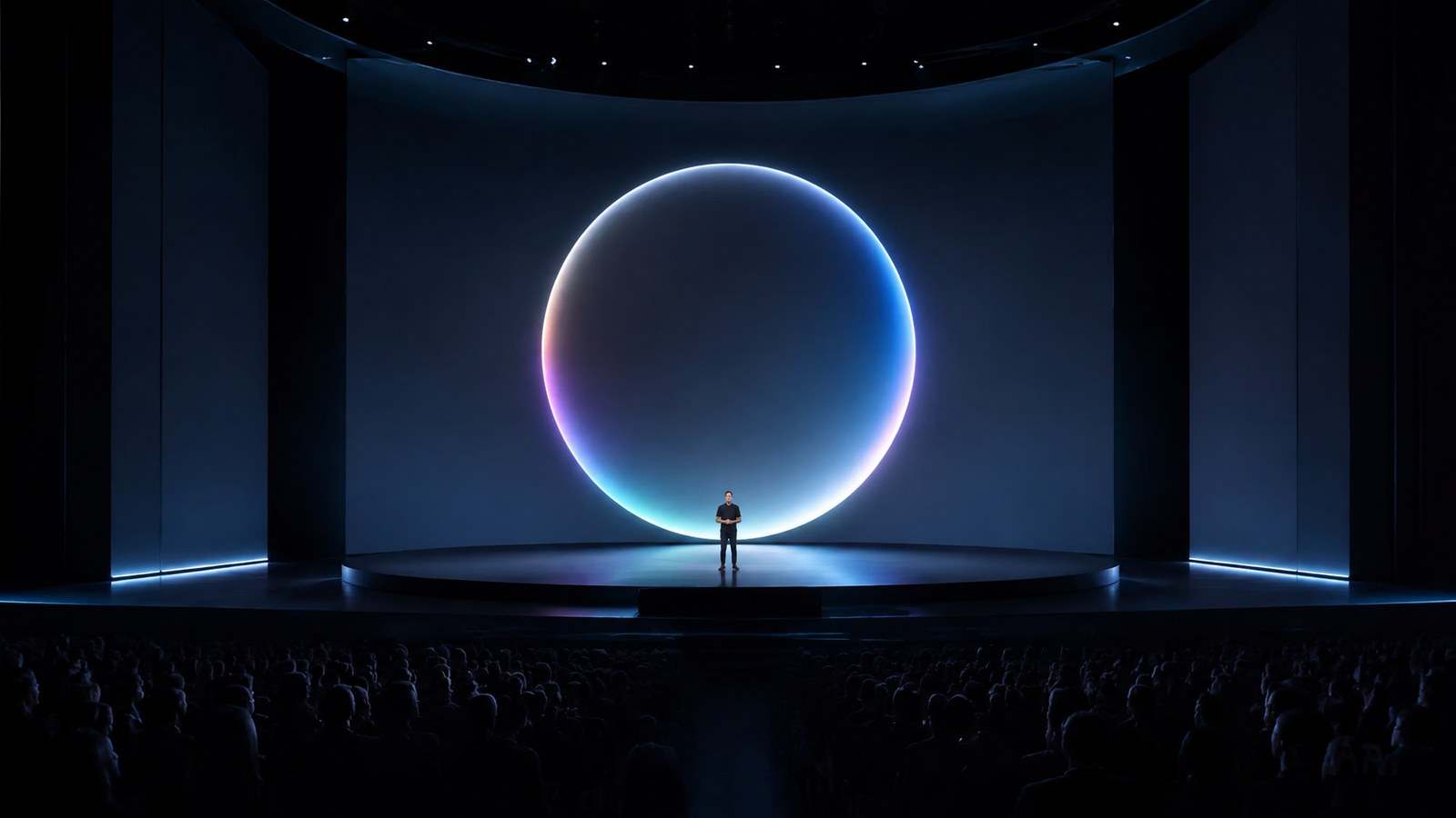 2026년 9월 기술 이벤트 무대를 표현한 AI 편집 이미지