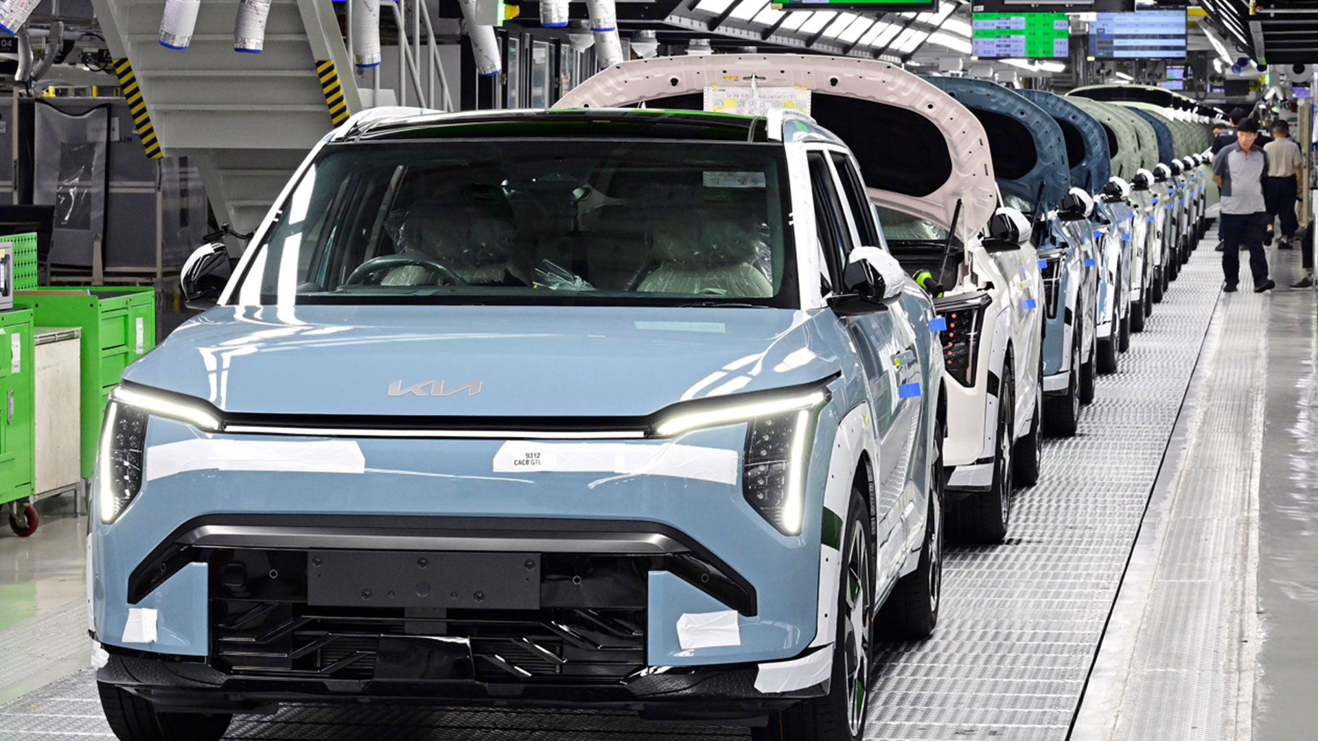 2024년 공개된 기아 광명 EVO Plant EV3 생산 현장 자료사진
